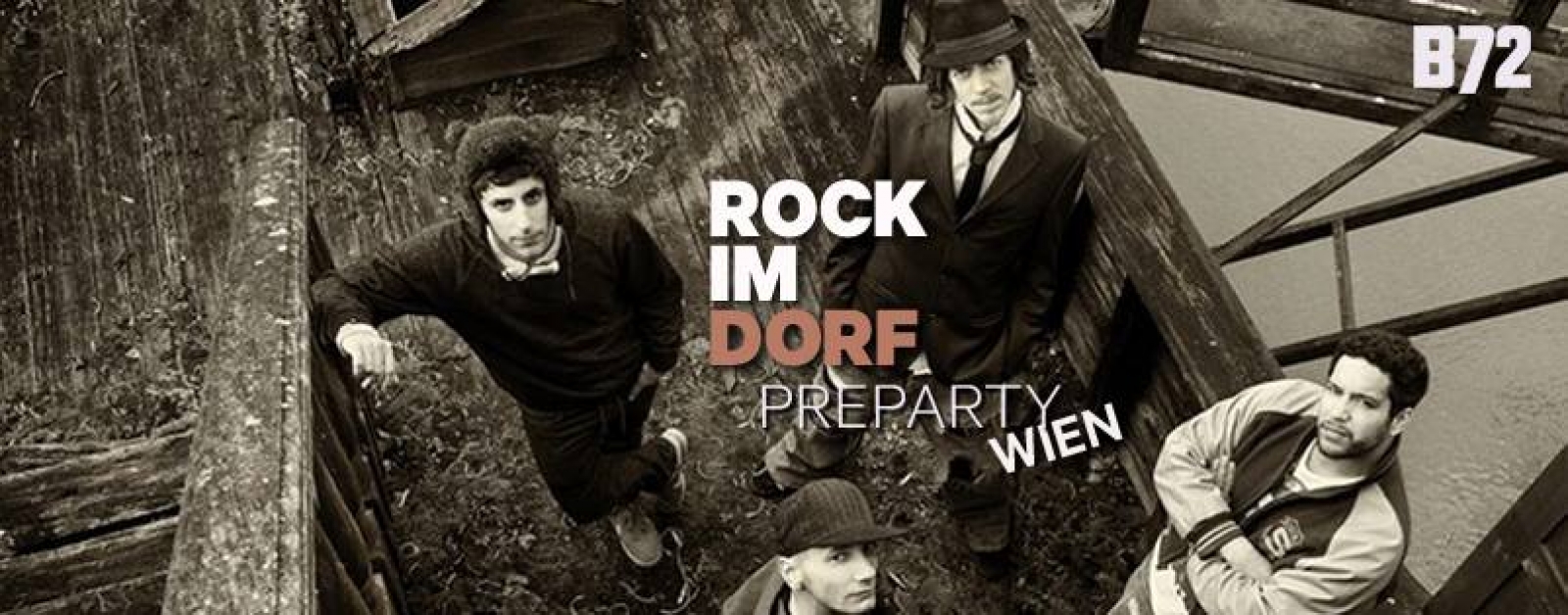 Plakat ROCK IM DORF Preparty Wien