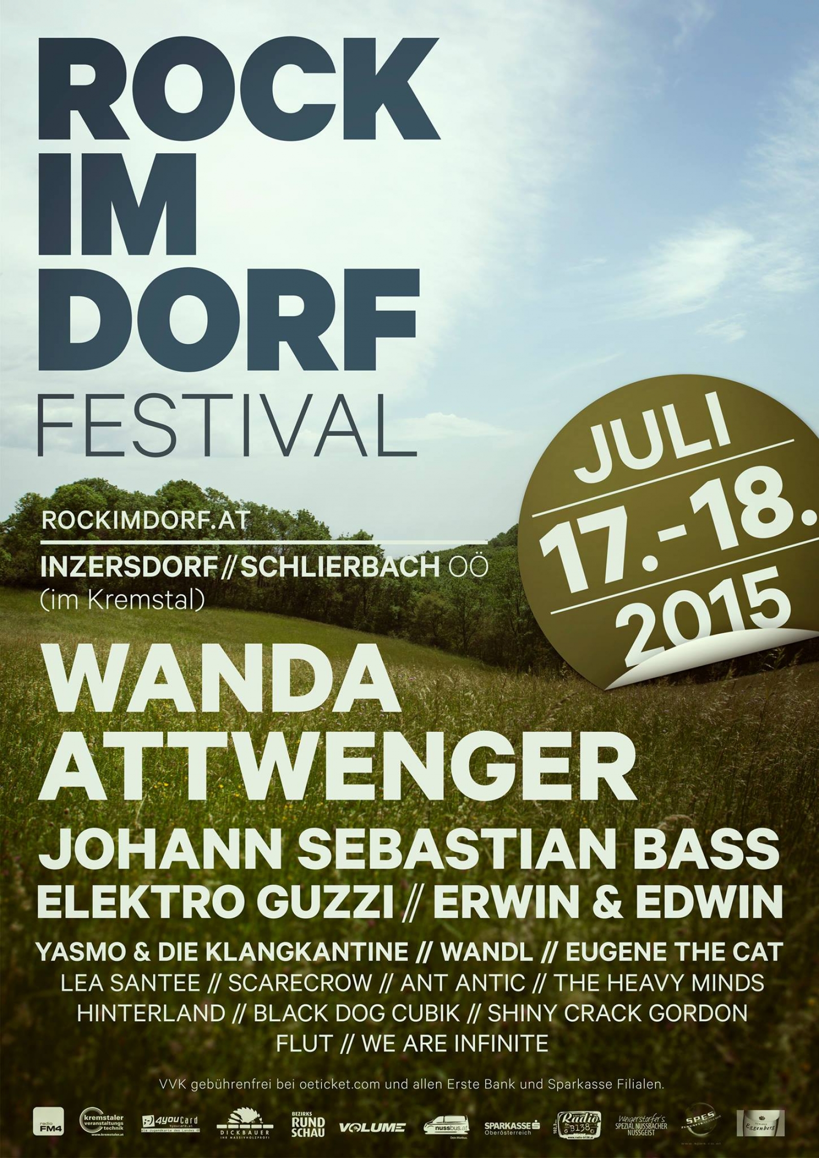 Plakat ROCK IM DORF Festival 2015