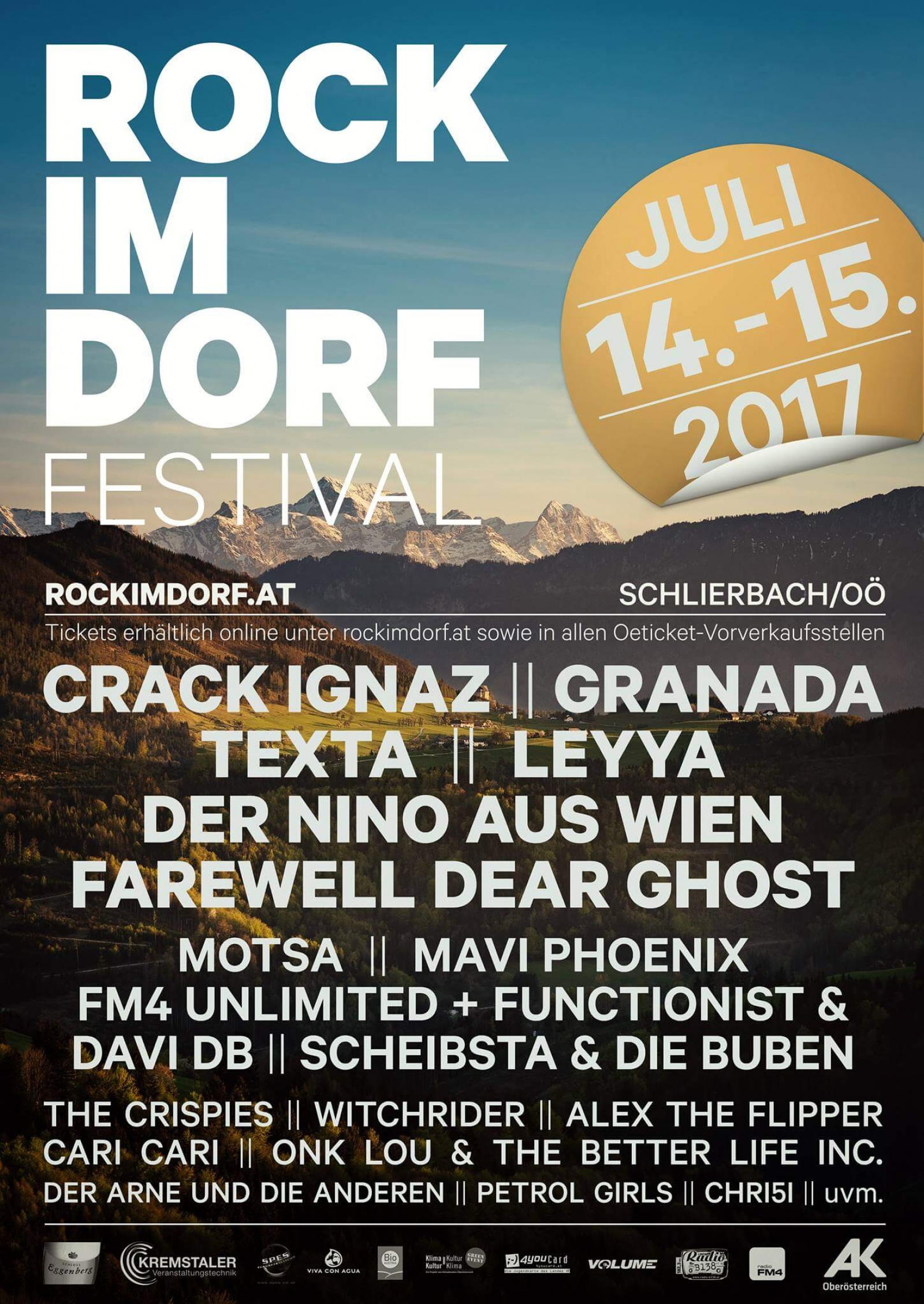 Plakat ROCK IM DORF Festival 2017