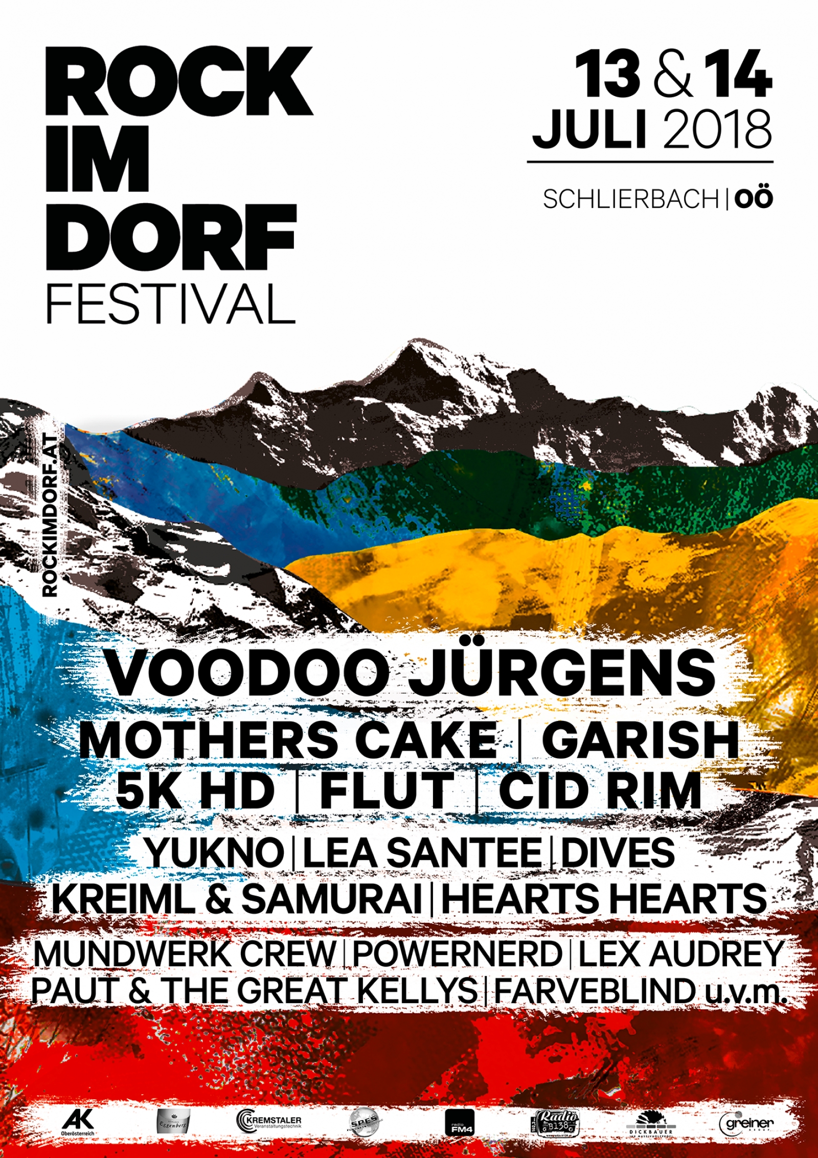 Plakat ROCK IM DORF Festival 2018