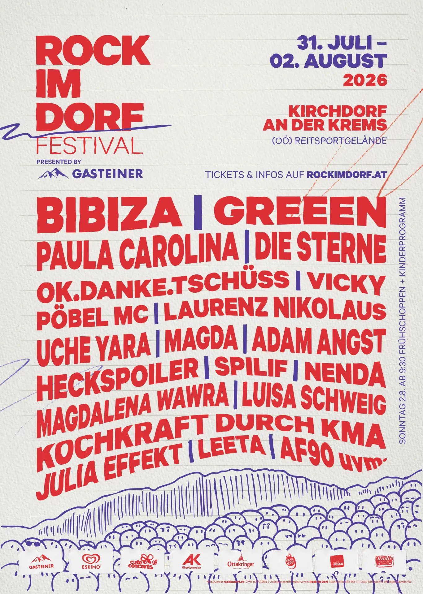 Plakat ROCK IM DORF Festival 2026
