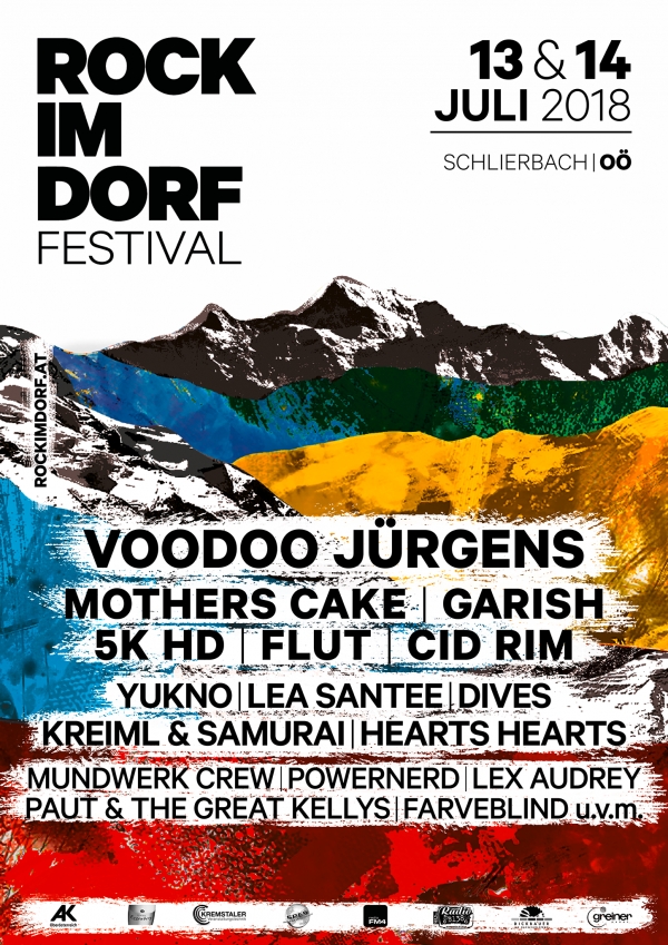 Rock im Dorf Festival 2018 Plakat